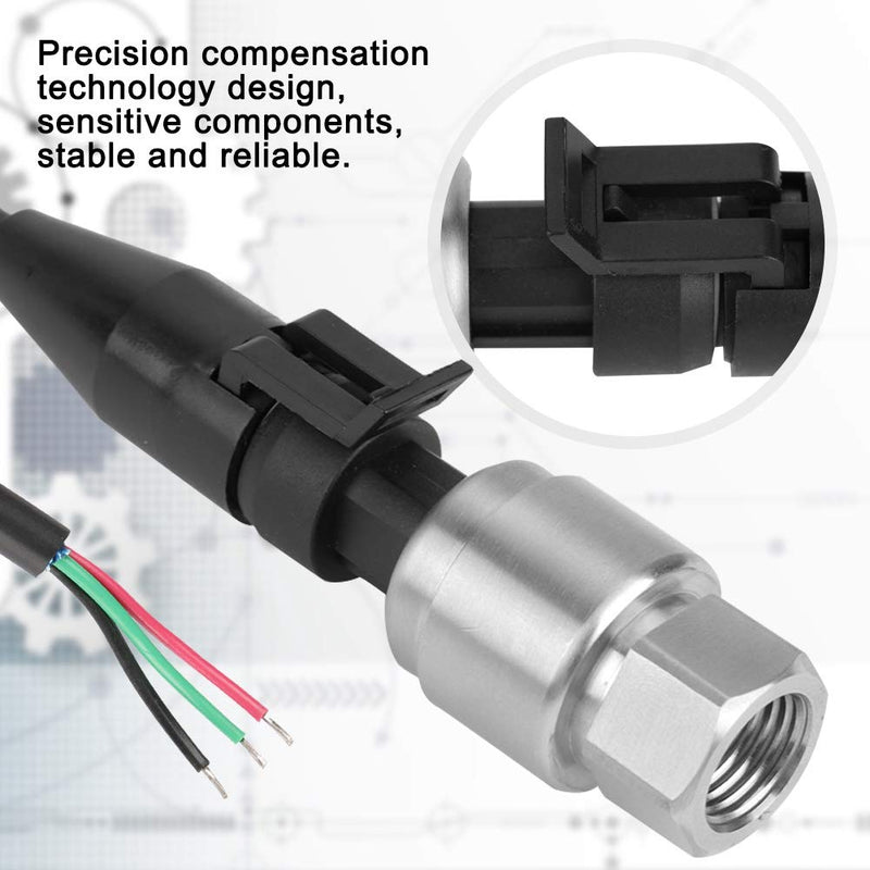 [Australia - AusPower] - G1/4" Pressure Transducer Diagnostic and Test Tools Pressure and Vacuum Testers Sensor 5V Output 0.5-4.5V(0-30PSI) 