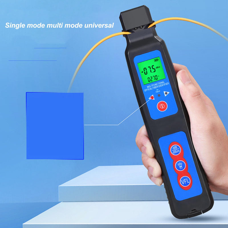 [Australia - AusPower] - Optical Fiber Identifier, Optic Dominant Traffic Detector, 10km Range Fiber Detector with VFL Red Light Source, Handheld Fiber Optic Identifier Cable Tester 