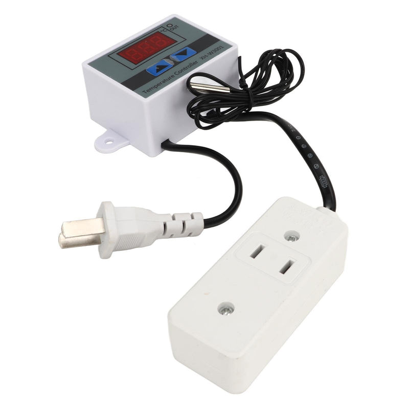 [Australia - AusPower] - Digital Thermostat Temperature Controller 110-220V Probe US Plug 1500W ABS 