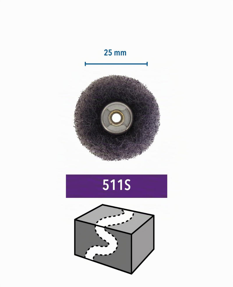 Dremel 511S EZ SpeedClic Fine Sanding Discs - Accessory Set for Multifunctional Tool with 2 Fine Sanding Discs Grit 180/280 25 mm for Sanding Metal, Plastic, Steel, Wood and Much More