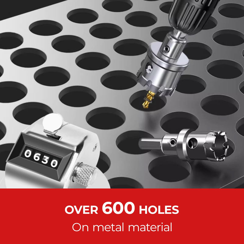 1-Piece 4-Inch（100mm） Metal Hole Saw – Heavy Duty Carbide Cutter for Metal, Steel, Aluminum, Plastic, Wood – Precision Cutter in Protective Plastic Box 1-Piece Set (4")