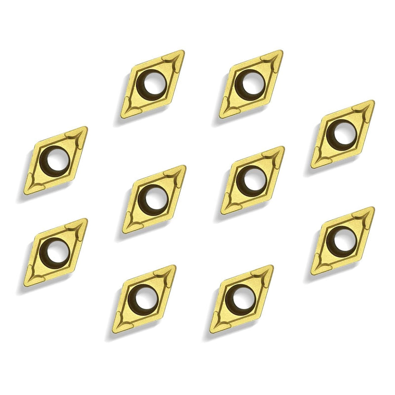 [Australia - AusPower] - DCMT21.51/DCMT070204 Carbide Turning Inserts, Mutilayer Coated Blades for Lathe Holder Boring Bar,Pack of 20 