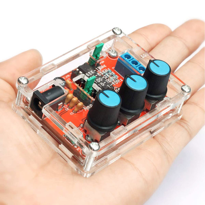 [Australia - AusPower] - Youmile XR2206 High Precision Function Signal Generator DIY Kit 1HZ-1MHZ Frequency Module 9-12V DC Input Sine / Triangle / Square Output Adjustable with DC Plug Cable 