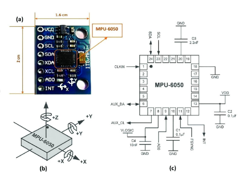 [Australia - AusPower] - SHILLEHTEK MPU 6050 (2 pcs) Pre-Soldered Module GY-521 Module, 6 DOF 6 Axis Accelerometer Sensor, Raspberry Pi Accelerometer (Compatible with Raspberry Pi Pico and Other Models), Arduino Accelerometer 