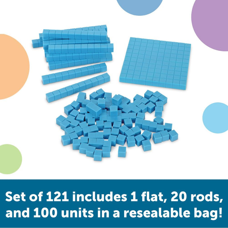 [Australia - AusPower] - Learning Resources Base Ten Blocks Smart Pack, Early Childhood Math Skills, Ages 5+ Set Base Ten Smart Pack 