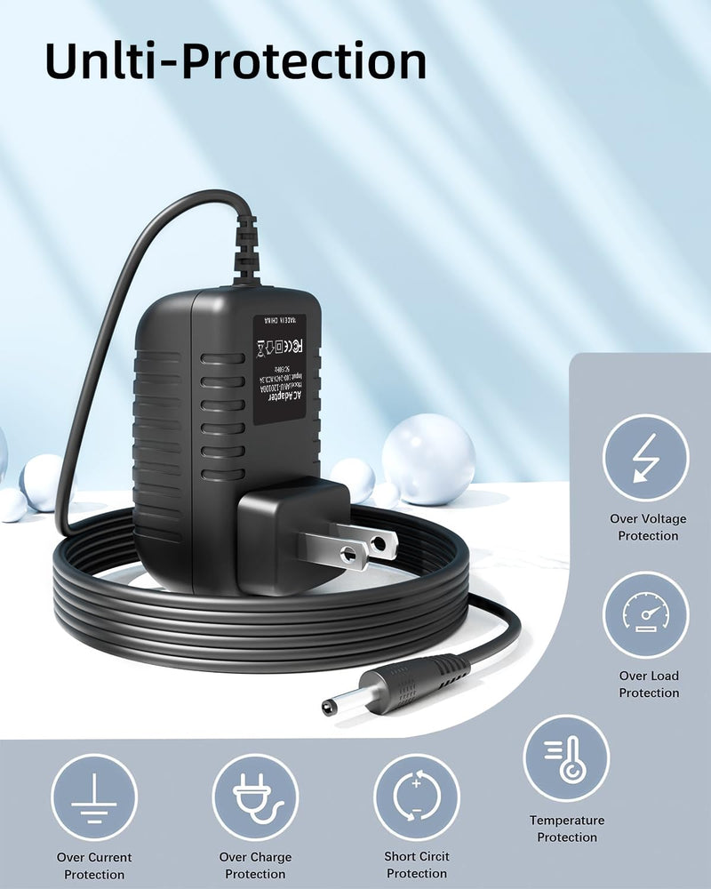 [Australia - AusPower] - Accessory USA AC Adapter for Pari Trek S Compressor Nebulizer 047B1000 04781000 System Charger 