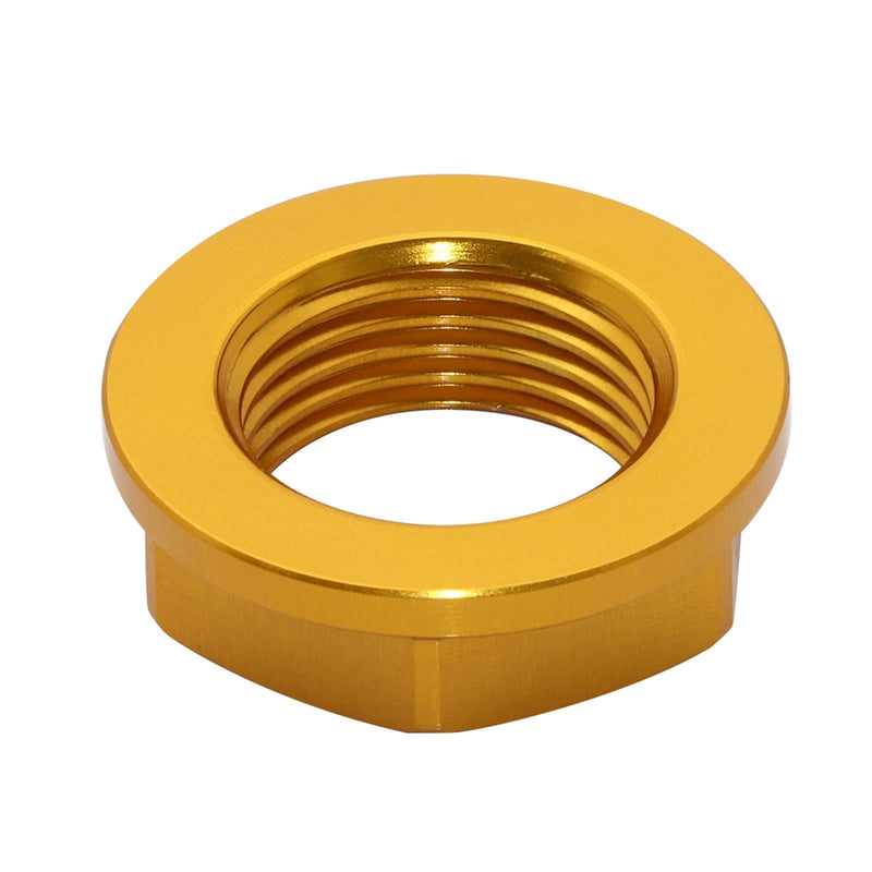 [Australia - AusPower] - M18 Front Wheel Axle Lock Nut Bolt Accessories for Yamaha YZ250F YZ250FX Kawasaki KX125 KX250 Suzuki RM-Z250 DR-Z400E 2000-2021(Gold)… gold 