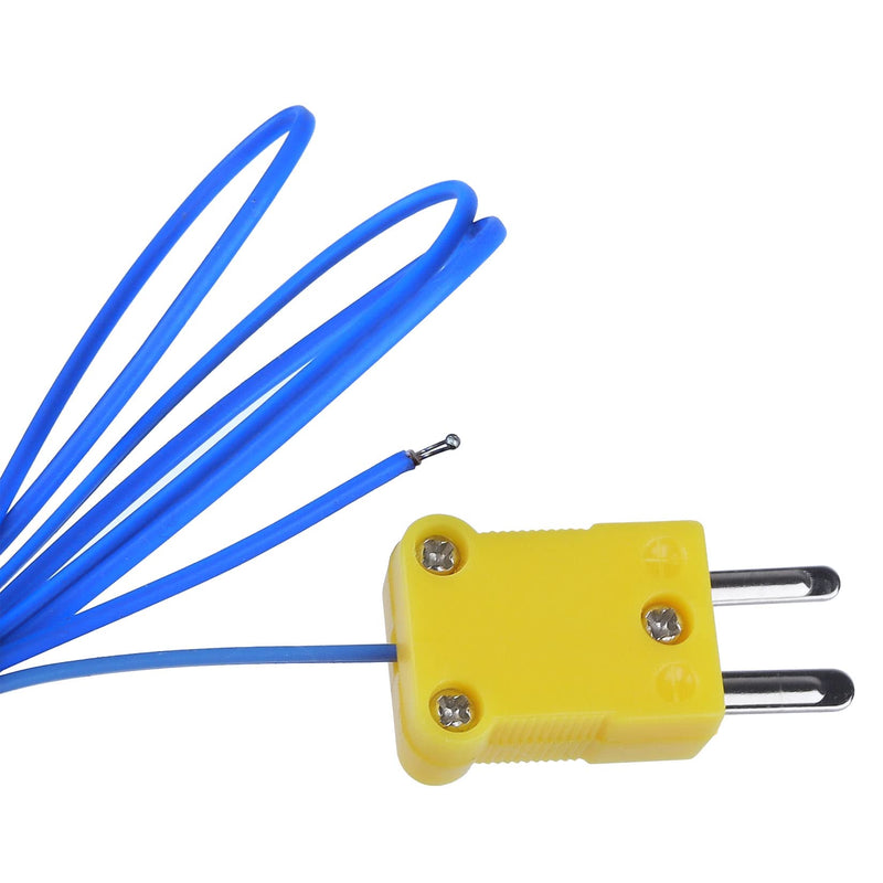 [Australia - AusPower] - Pack of 2) K-Type Temperature Probe Sensor Mini-Connector Thermocouple（Temperature Range: -50~250°C）1 M TP-01 