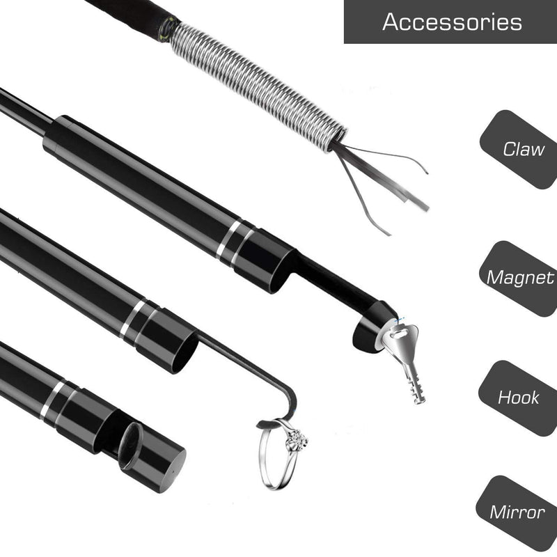 Endoscope WiFi, Wireless Endoscope Camera for Android 2.0MP Borescope Inspection Camera with Flexible Grabber 16.4ft (5M)