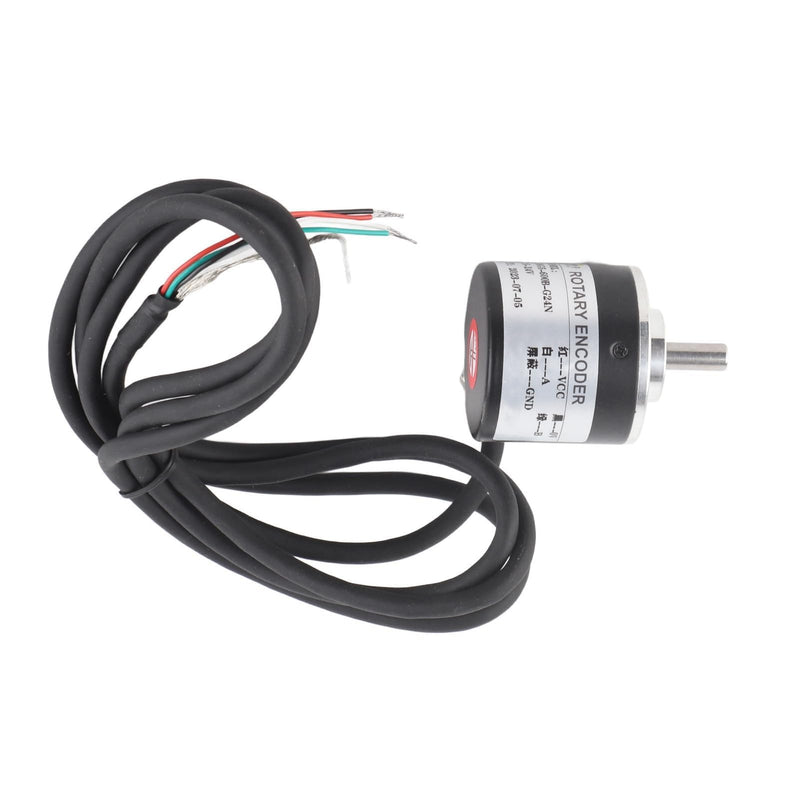 [Australia - AusPower] - Rotary Encoder, 600P Incremental Rotary Encoder 5-24v Wide Voltage Power Supply 6mm Shaft Optical Ab 2 Phase for Measuring Rotational Rate 