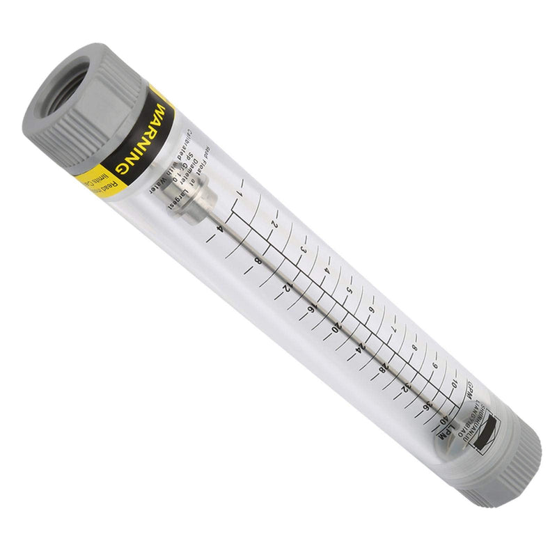 [Australia - AusPower] - G3/4inch Female Water Liquid Flowmeter,1-10GPM Tube Cylindrical Panel Type Meter,LZM-20G Flowmeter Instrument 