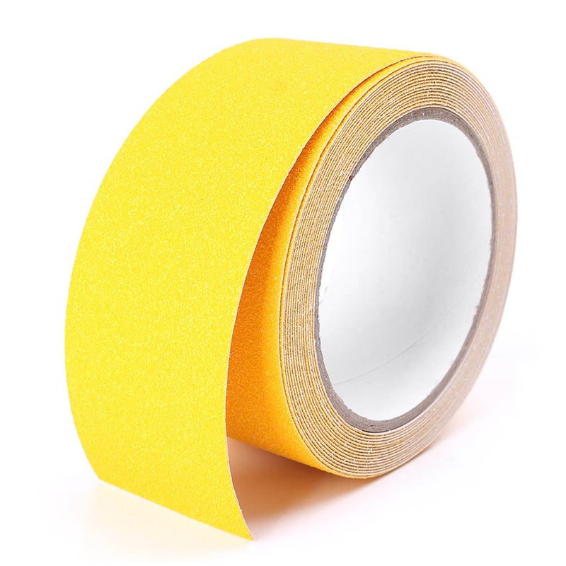 2Inch 16.4Ft Yellow Non Skid Safety Tape Anti Slip Adhesive Grip Tape For Steps Stairs Indoor or Outdoor Applicable, High Traction