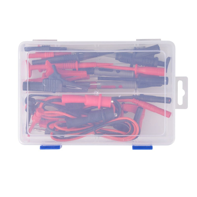 [Australia - AusPower] - Digital Multimeter Test Lead Kit Professional Electronic Test Lead Accessory Kit Professional Electronic Flexible Safety Specialties kit Probe Alligator Accessorie 