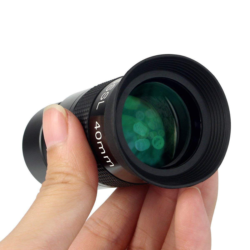 [Australia - AusPower] - SVBONY Telescope Eyepiece 40mm 1.25 inches Plossl Telescope Lens Fully Multi Green Coated Metal 40 Degree Apparent Field 4 Element Telescope Accessory for Astronomy Telescope 