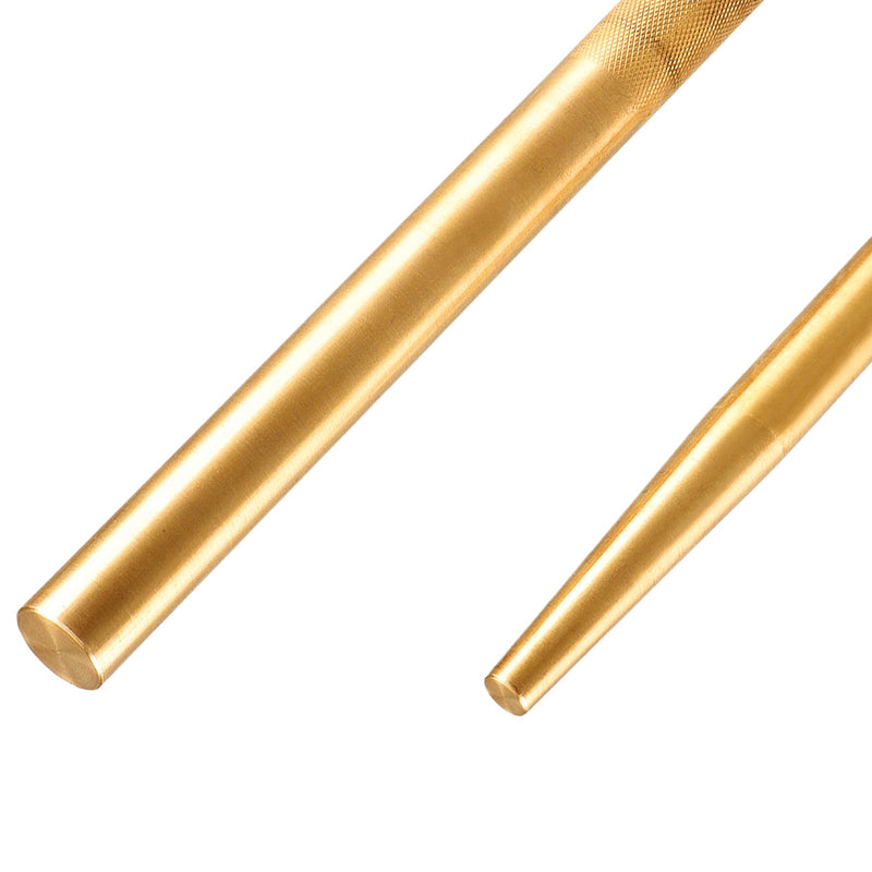 EVRBUL Brass Drift Pin Punch Set Hand Tool Punches 3/8in to 5/8in 3/4in Mechanic’s Non-Marring Chisel Punches for Vehicles and Home use