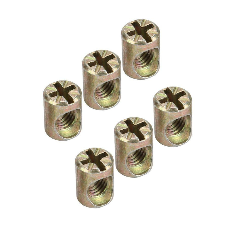 [Australia - AusPower] - Furniture Barrel Nut,30pcs M6 Furniture Barrel Nut Dowel Cabinet Connectors Embedded Nuts Fasteners 
