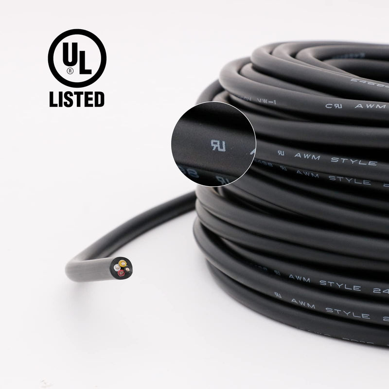 [Australia - AusPower] - FIRMERST 24 Gauge 30 Feet 4 Conductor Tinned Copper Electrical Wire 24 AWG 
