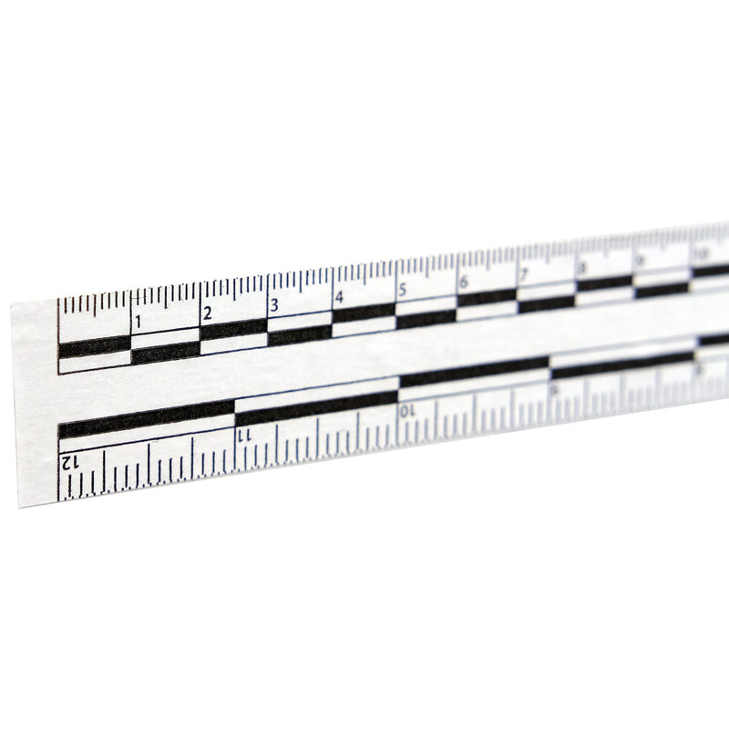 Crime Scene Photomacrographic Scale, Adhesive Tape (1 x 500 inch) 1 x 500 inch