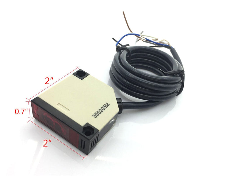 [Australia - AusPower] - E3JK-R4M1 Retroreflective Photoelectric Switch Sensor w Reflector 4M AC 24-240V DC 12-24V E3JK-R4M1 