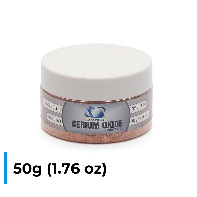 [Australia - AusPower] - Glass Polish 90006 Cerium Oxide High Grade Glass Polishing Powder - TREO 85% - 3.5 microns – 1.76 Oz 