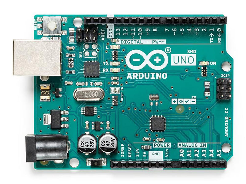 Arduino UNO Rev3 SMD [A000073] - Development Board with ATmega328P Microcontroller, SMD Version, Ideal for Electronic Projects, Robotics, Automation and DIY Applications with Arduino IDE.