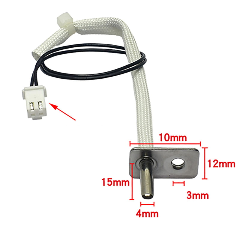 [Australia - AusPower] - KL45-VF533 200K Thermostat NTC Temperature Sensor Probe for Air Fryer Replacement Parts 3Pack 