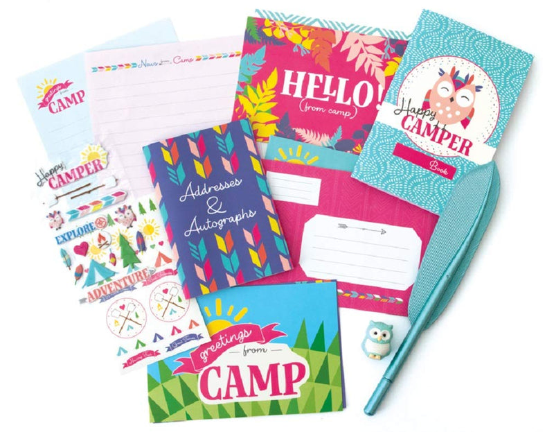 [Australia - AusPower] - Playhouse 29-piece Happy Camper Complete Letters and Notes Stationery Tote for Kids 