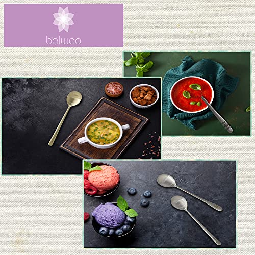 [5 Sets] [Made in Korea] Korean Sticky Rice Spoon Chopsticks Set Gold Titanium Plating 304 Stainless Steel Tableware Cutlery Set Mukbang Chopsticks (Willow Tree, 5 Sets) Willow, 5 Sets
