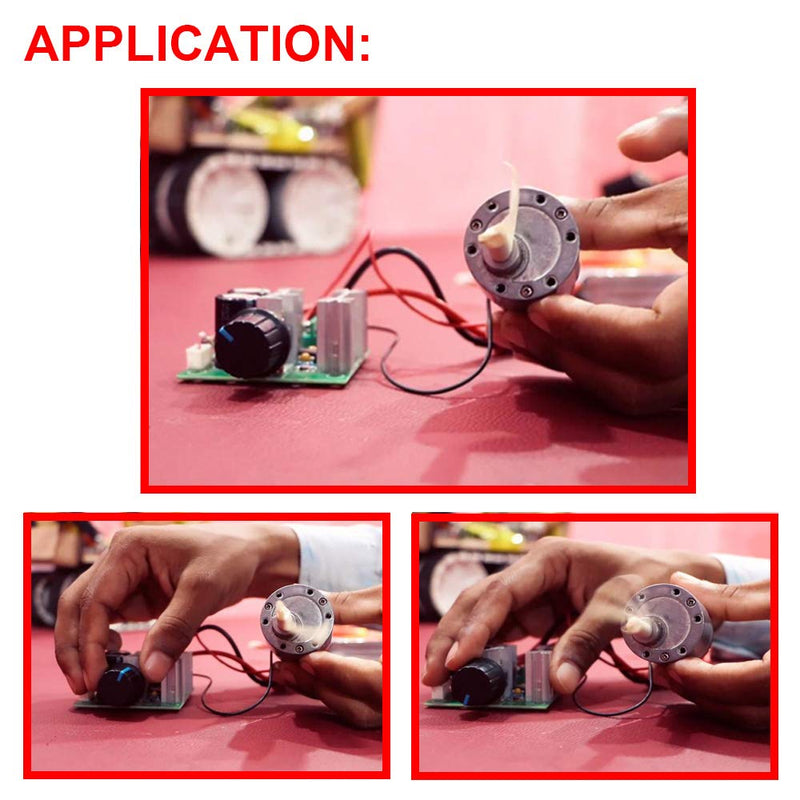 [Australia - AusPower] - Youmile 12V ~ 40V 10A PWM DC Motor Speed Controller Module Mini PWM Speed Controller Switch Regulator for Arduino with 2 Pieces 10A Glass Fuse 