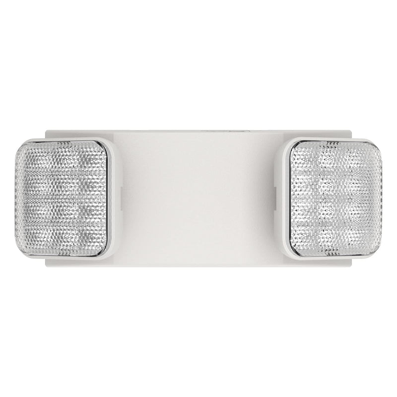 1 Pack LED Emergency Lights for Business, with Battery Backup, Two Head Adjustable LED Emergency Square Lighting for Home, UL 924 Certified-Emergency Lighting Fixture. White 1 PACK