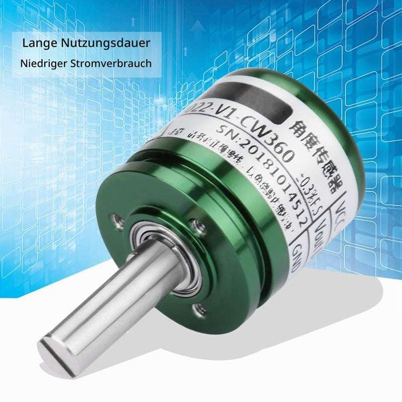 Rotatable Hall Sensor, Rotating Hall Angle Sensor 0-360 Degrees 0.088° Resolution, 12 Bit Rotating Hall Sensor Hall Effect Sensors, Hall Effect Position Sensor, 0-5V Output Full Circle