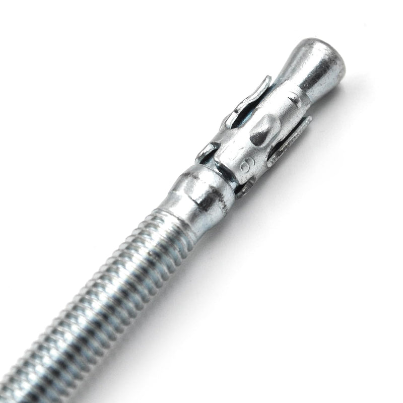 1/4x4 Inch Standard Fasteners for Heavy-Duty Zinc Wedge Anchors for Cement and Concrete (Box of 50) 1/4"x4"-50pcs