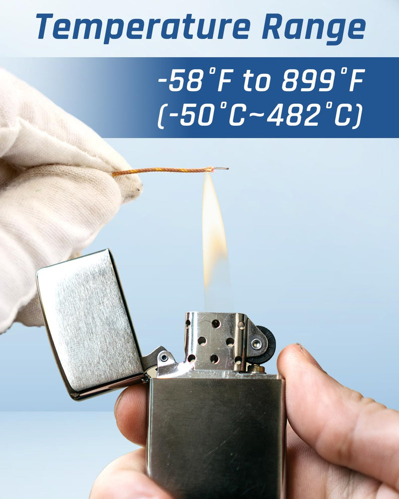 [Australia - AusPower] - 5 Pcs K Type Mini-Connector Thermocouple Temperature Probe Sensor 1 Meters Long Measure Range -50°C~482°C (-58°F~899°F) 