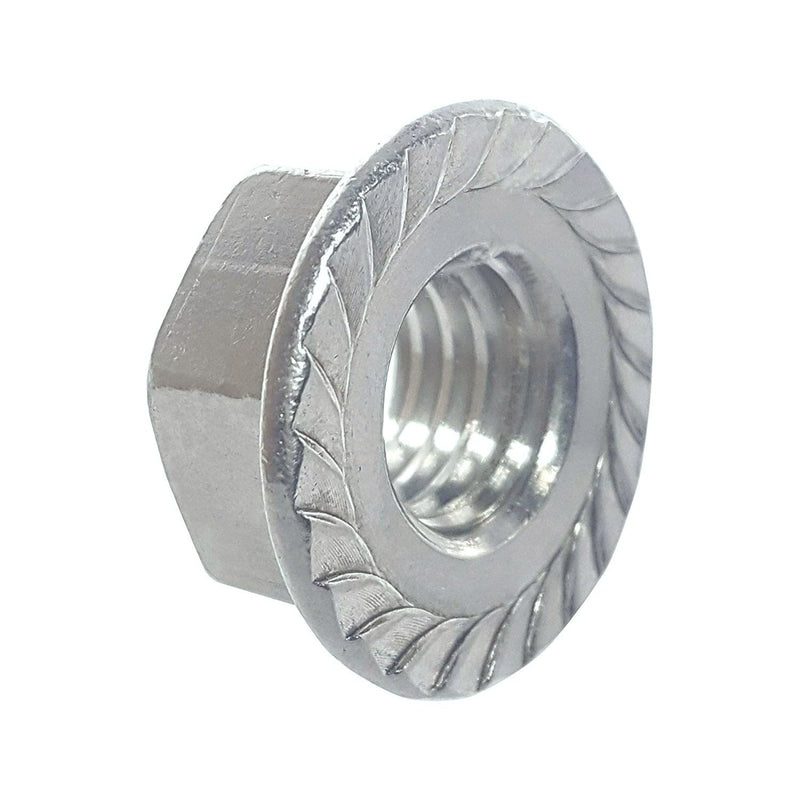 [Australia - AusPower] - Forty (40) 3/8-16 Zinc Plated Serrated Flange Hex Lock Nuts (BCP271) 