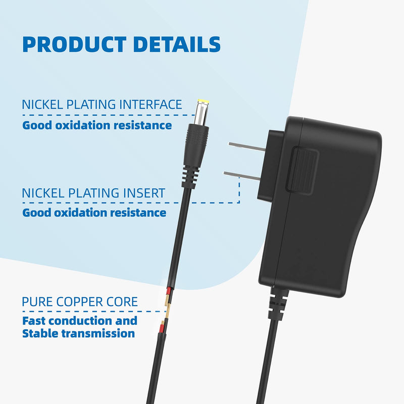 [Australia - AusPower] - PS5V2000US Power Supply 5V AC/DC Adapter Compatible with Yealink T29G, T46S, T48S, T52S, T54S, T56A, T58V, T58A, MP56, T46G, for Yealink Phone Power Cord Yealink Power Adapter 1 Pcs 