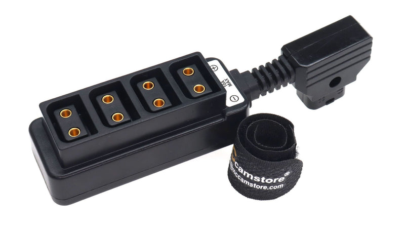 Ultrashort Dtap Splitter, P-tap Splitter Cable, D-tap to 4ports P-tap D-tap Splitter Cable for Cinema Camera Power, Dtap Power Tap Receptacle Ultrashort