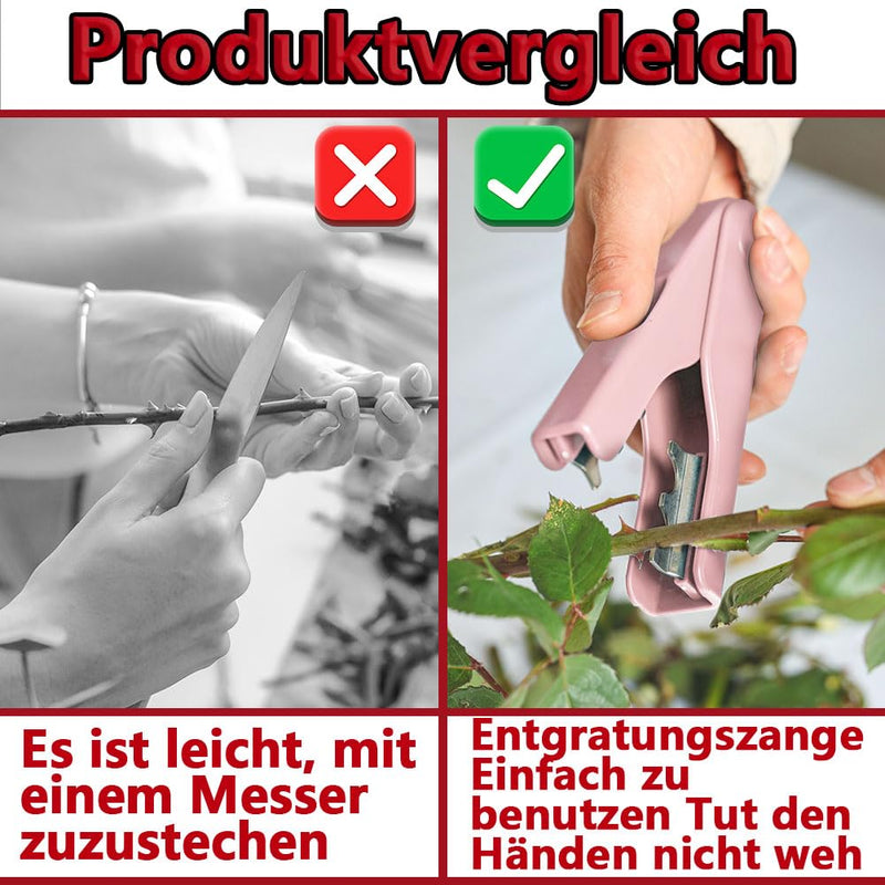 Rose Thorn Remover Tool for Removing Rose Thorns Flower Tools for Burr Removal for Garden Florists Gardening Flower Arrangements (Pink) Pink