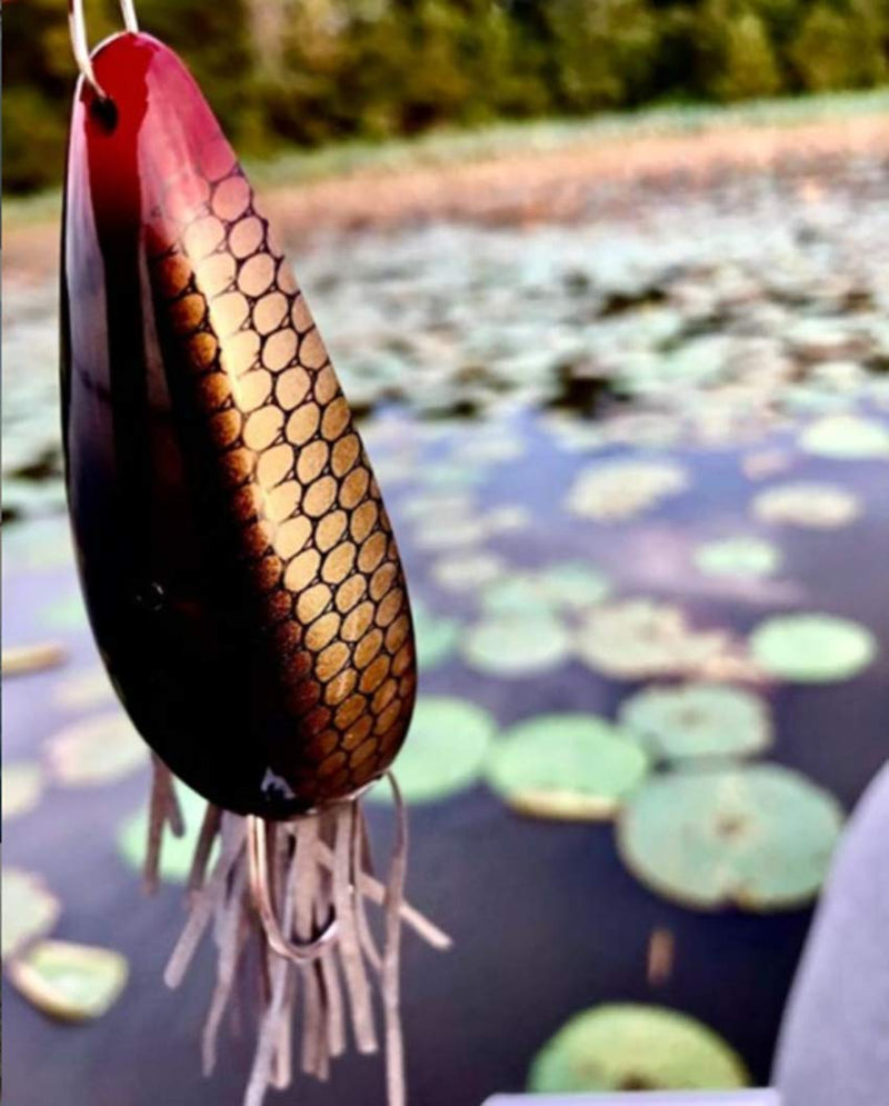 [Australia - AusPower] - Heddon Moss Boss Topwater Fishing Lure - Glides Through Heavy Cover 1/4 oz Black Scaled 
