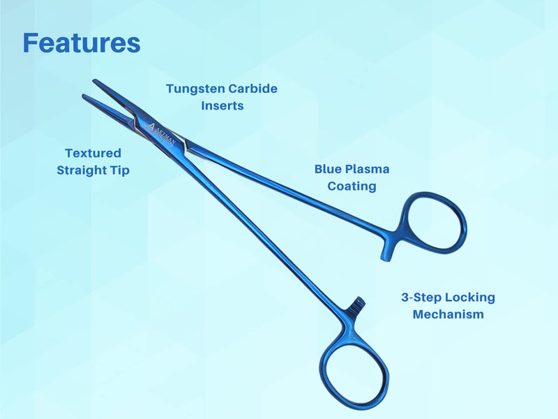 [Australia - AusPower] - Bundle of Mayo Hegar Needle Holder 7" Surgical Castroviejo 5.5 inches Micro Needle/Suture 