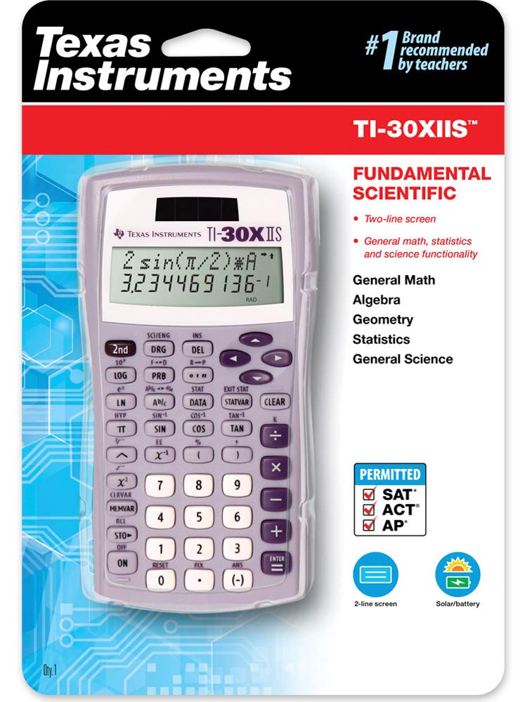 [Australia - AusPower] - Texas Instruments TI-30X IIS 2-Line Scientific Calculator, Lavender 
