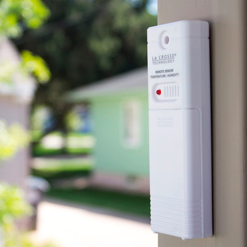 La Crosse Technology Wireless Outdoor Temperature & Humidity Sensor - Wall Mounted, Accurate, Weather Resistant, Wide Temperature & Humidity Gauge Transmission Range (330ft Range), Battery Powered