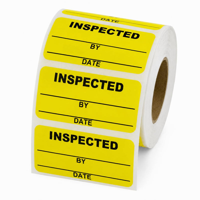 Inspected Inventory Labels 2" x 1"