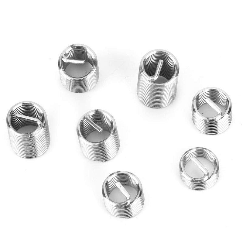 [Australia - AusPower] - 100 PCS M7 Coiled Wire Thread Sleeve Thread Repair Insert Stainless Steel Thread Screws Sleeve Assortment Thread Fastener with Storage Box Repair Threaded Holes 