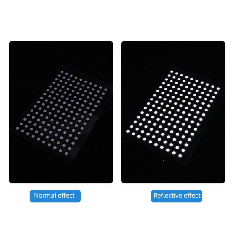 Hyuduo High Reflective 3D Scanning Markers Magnetic Targets 6mm OD 150pcs Reusable Strong Adhesive PET Film for Automotive Aerospace Metrology Inspection
