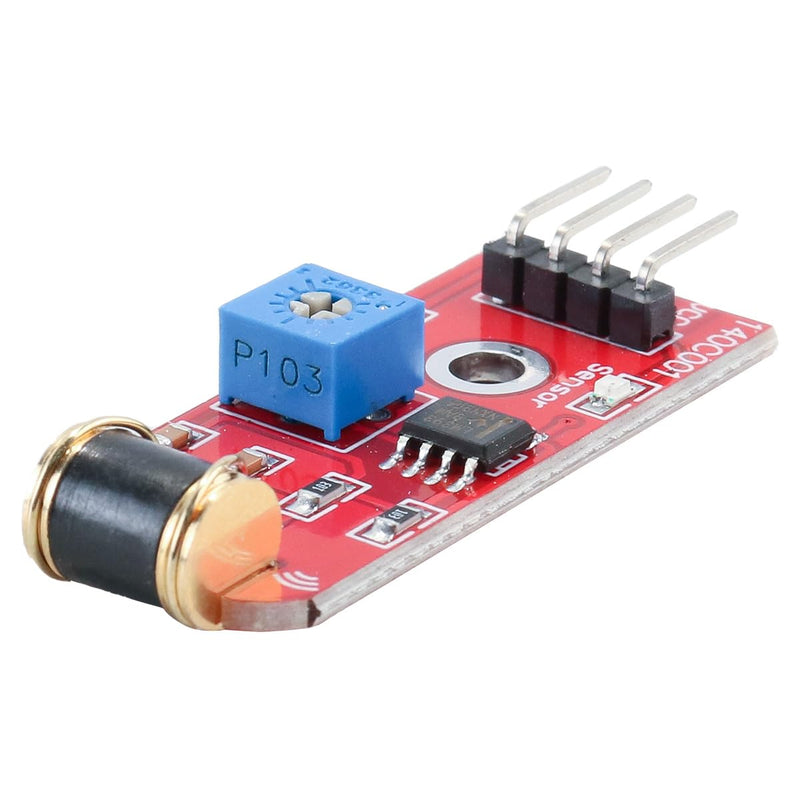 Qury 801S Vibration Sensor Module Vibration Probe Analog Output LM393 3V 5V TTL Level Signal Adjustable Sensitivity Plate