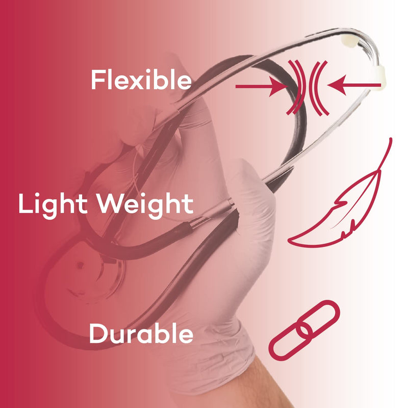 Dealmed General Exam Stethoscope – Professional Economy Dual-Head Medical Stethoscope with Lightweight Chestpiece, Flexible 32” Tubing & Comfort Eartips (Pink) Pink