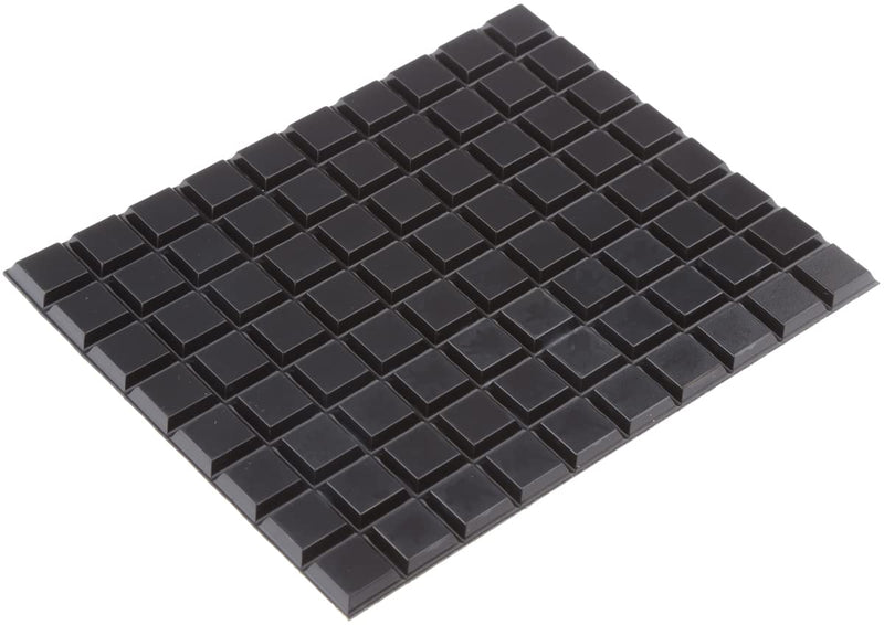 3M Bumpon SJ5008 Black Bumper/Spacer Pad - Square Shaped Bumper - 0.5 in Width x 0.12 in Height - 67370 [PRICE is per PAD]
