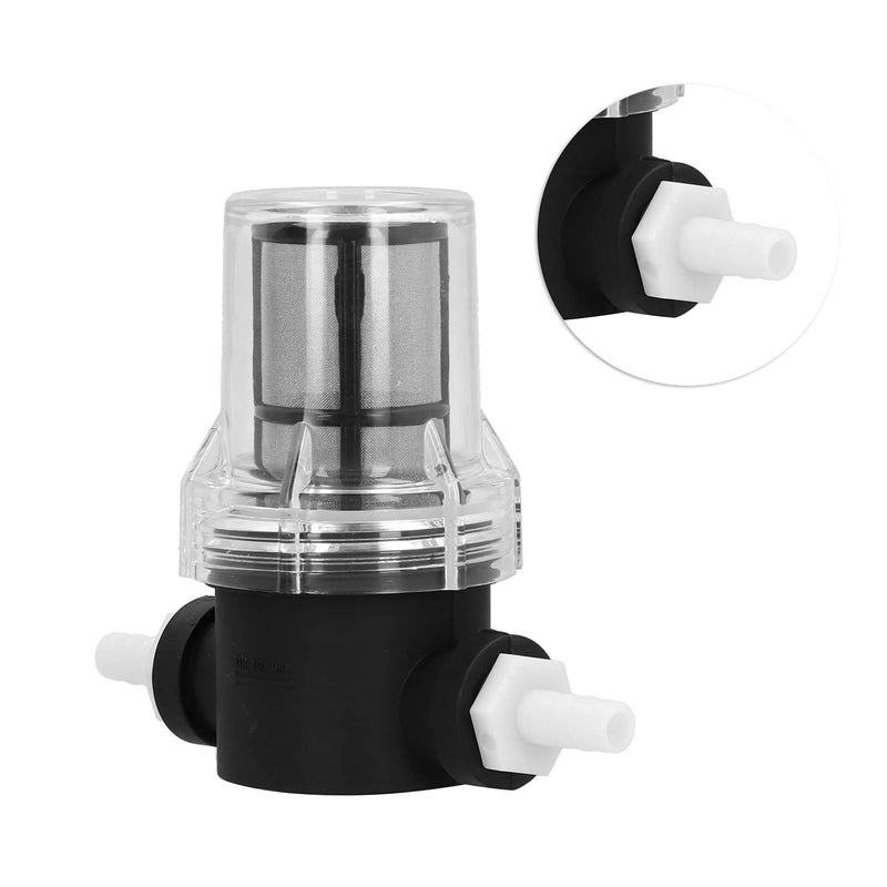 [Australia - AusPower] - 3/8" Hose Nozzle Inline Strainer, Professional Inline Water Strainer with 150 Micron / 100 Mesh Filter Strainer, 150 PSI Plastic Beer T Strainer for Home Brewery, Water and Beer Filter System 