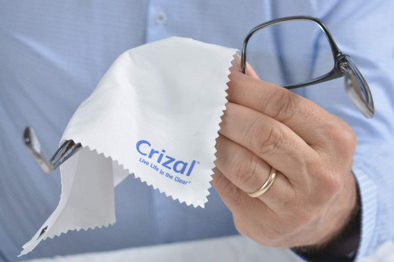 [Australia - AusPower] - Crizal Microfiber Cleaning Cloth for Glasses, 4 Pack | The Best Microfiber Cleaning Clothes for Crizal Anti Reflective Coated Lenses and Eyeglasses Lenses Cloth, 4 Pack 