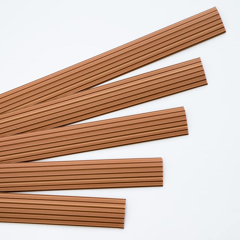 Anti Slip Treads for Stairs Outdoor Indoor (39inch 2Pcs Light Brown) Non Slip Stair Rubber bar for Steps Outdoor Non Skid Stairs Rubber Bar Water Proof self-extinguishing